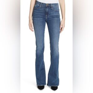 Frame Le High Flare Jeans in Cristallo (EUC)